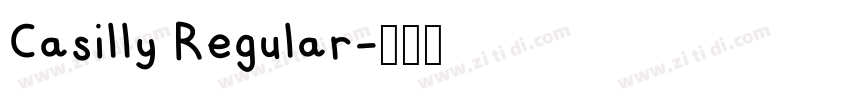 Casilly Regular字体转换